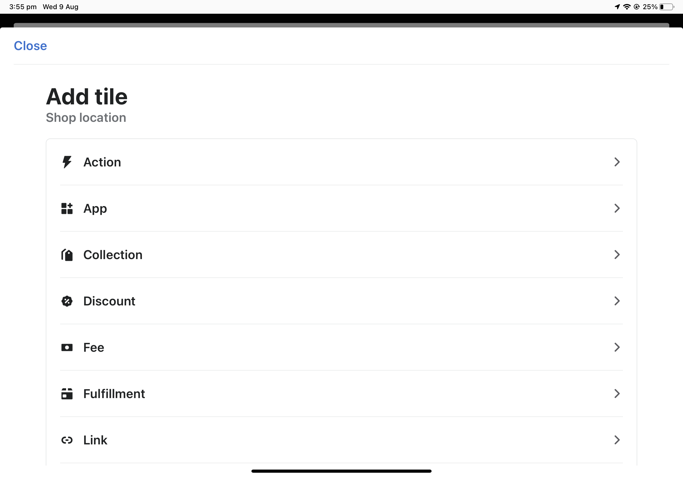 Add ShopFields Builder tile to smart grid