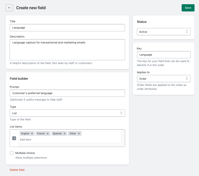 capture shopify pos customer&#39;s language