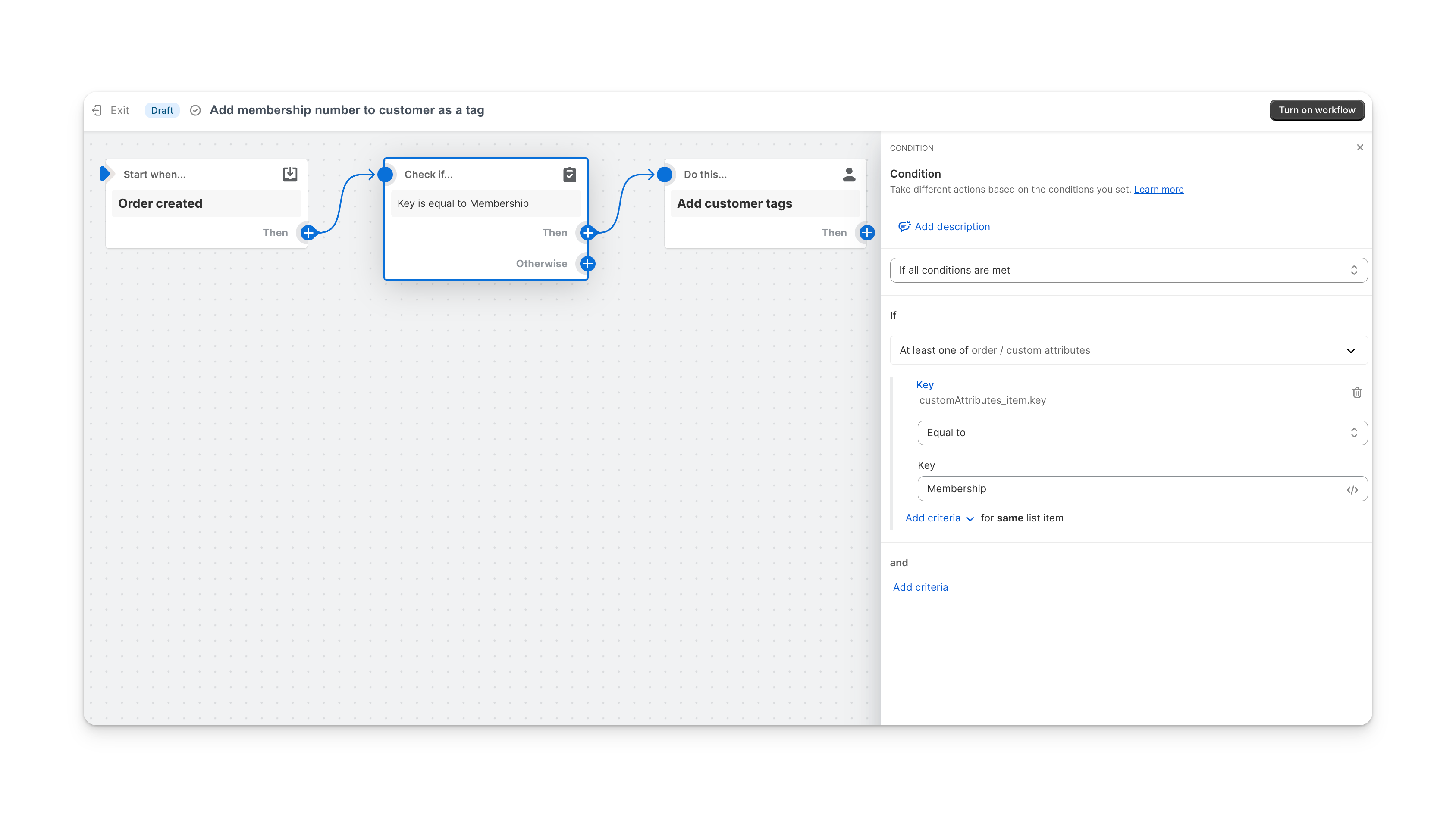 shopify flow with custom pos fields order example